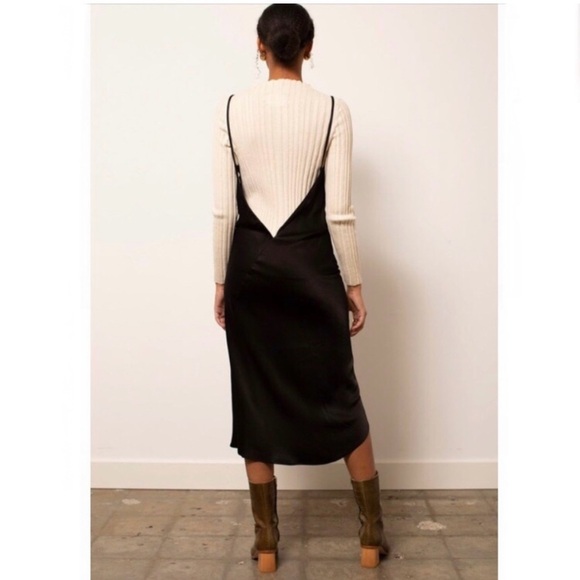 Angie Bauer Amy Black Slip Dress Size Small - Picture 8 of 9